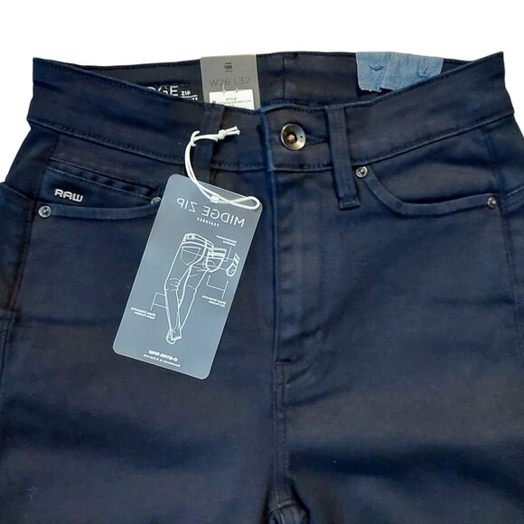 G-Star Raw Midge Zip Ultra High-rise Super Skinny Blue Pants Trousers Sz 26 x 30 - Picture 6 of 13